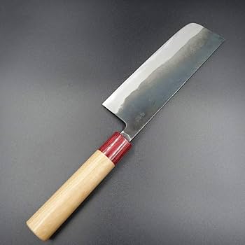 包丁 菜切 菜切包丁 165mm 安来鋼青紙２号 寿檀八角柄 越前打刃物 在庫あり こてら別打 安来鋼青紙割込 鍛造包丁 菜切包丁 165mm